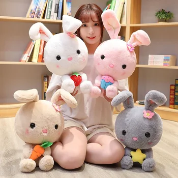 

Kawaii Rabbit Plush Toy Soft Cartoon Animal Stuffed Doll for Kids Baby Toys Cute Bunny Plush Toys Cake Star Toy Decorative Gift