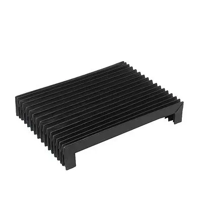 

CNC Machine Flexible Accordion Shaped Black Plastic Dust Cover
