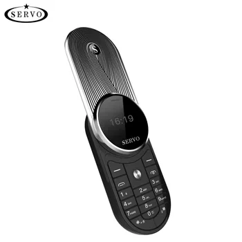 

SERVO AURA 360 Degrees Rotatable Mini Mobile Phone One Key Recorder Dual Sim Vibration Small Telephone Bluetooth Dialer