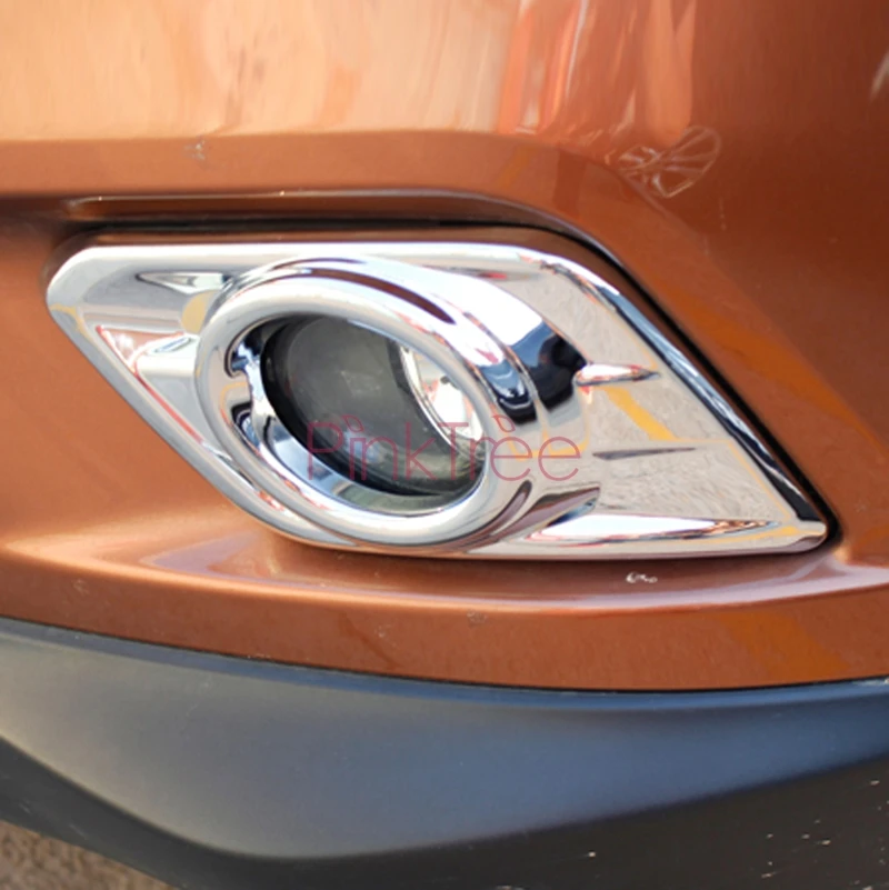 Для Nissan X-trail 2014 2015 2016 Хромированная передняя противотуманная фара украшение ABS