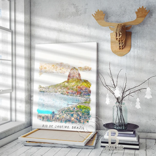 Poster - Wall Art Print - Travel Stickers