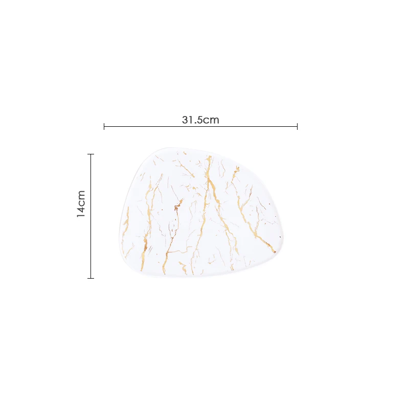 Прямой маркетинг креативный Пномпень мраморная Западная керамика чаша тарелка домашний ресторан отель Стейк Салат украшение лоток для хранения - Цвет: as the picture shows