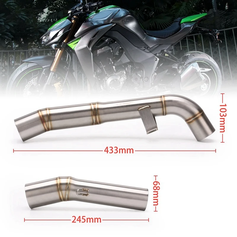 Глушитель для мотоцикла Модифицированная труба средней связи Kawasaki Z1000 2007 2008 2009