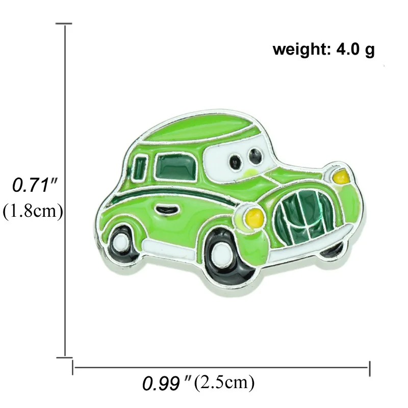 1 шт., эмалированные прищепки, штаны, шпильки, винтажный автомобиль, автобус скорой помощи, такси, нагрудный знак брошь, сплав, ювелирная сумка, Декор, брошь, значок - Окраска металла: 6