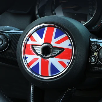 

Union Jack Car Accessories Steering Wheel Sticker Decal Decoration Stickers for Mini Cooper JCW F54 F55 F56 F60 New Countryman