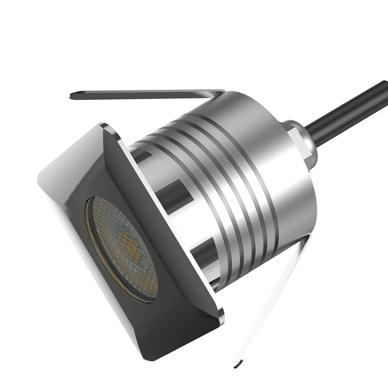 Нержавеющая сталь IP67 3W CREE 12V 24V квадратный светодиодный светильник для открытый бассейн в саду похоронены точечное освещение