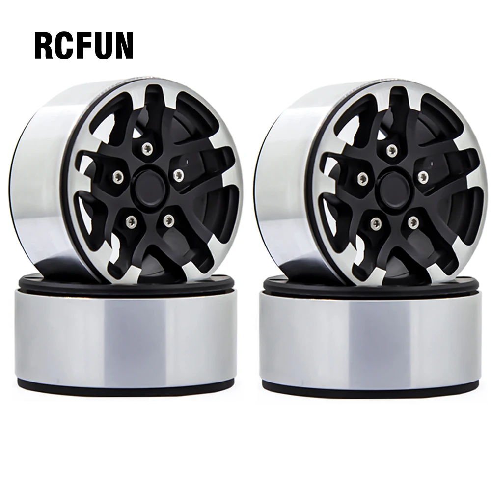 

RC Aluminum Alloy 1.9 Beadlock Wheels Rims for 1/10 RC Crawler Axial SCX10 SCX10 II 90046 AXI03007 TRX4 SCX10 climbing car