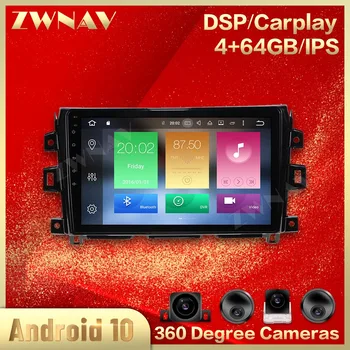 

360 Cameras Screen Car For Nissan NP300 2014 2015 2016 2017 2018 Android 10 Multimedia Audio Radio Recorder GPS Navi Auto Head
