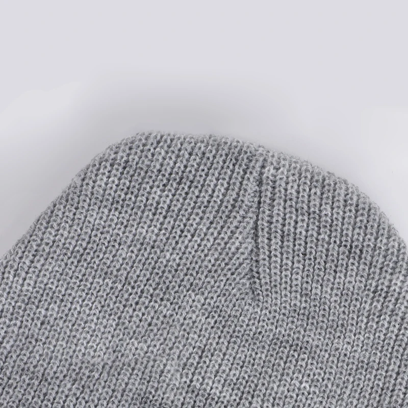 Solid Parent-Child Baby Hats Knitted Leather Label Girl Newborn Beanie Warm Caps Hat For Girls Boys Stretch Bonnet Autumn Winter