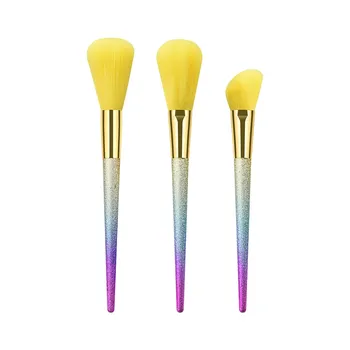 

3PC Make Up Foundation brush Wool Fiber eyeshadow eyebrow eyeliner soft Cosmetic Brushes Eye Shadow pinceis de maquiagem Jz312