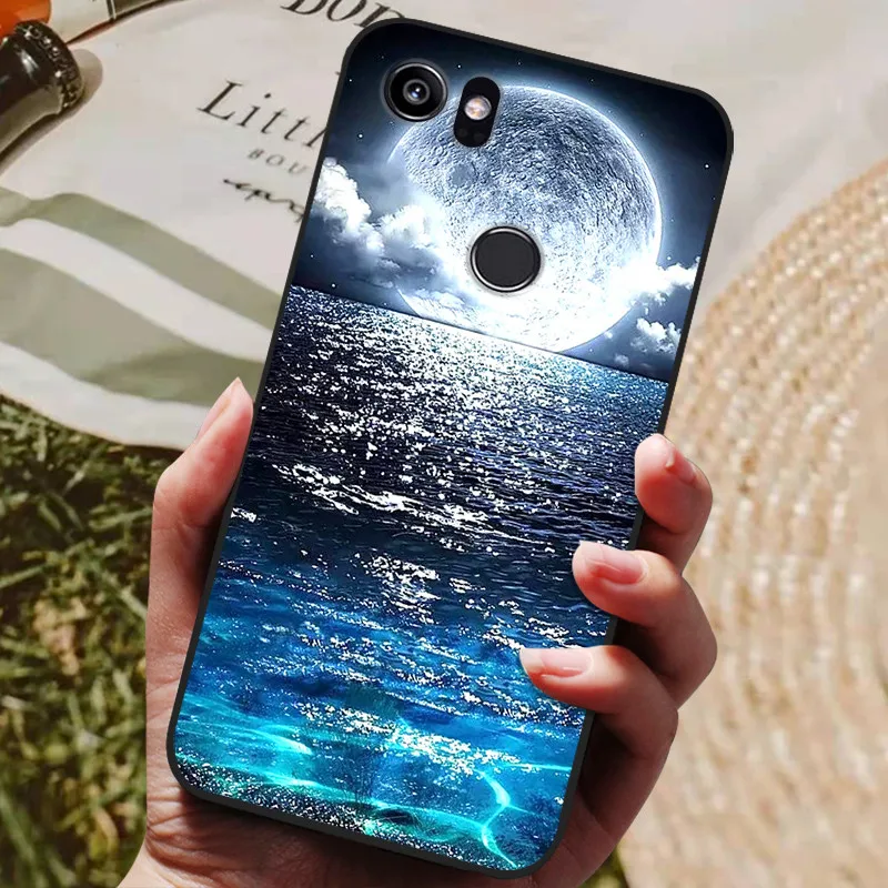 mobile phone pouch For Google Pixel 2 XL Case Soft Silicone TPU Cool Wolf Painted Phone Back Cover For Google Pixel2 Pixel 2 XL 2XL Case Coque waterproof phone holder Cases & Covers