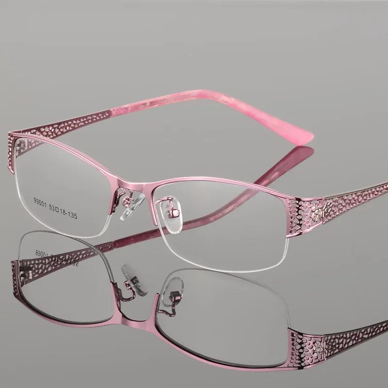 SAOIOAS очки для чтения с анти синий светильник для женщин и мужчин полуоправы дальнозоркости очки для чтения защита компьютера FML+ 1,0 2,0 - Цвет оправы: B4