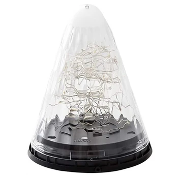 

Solar Light Colorful Cone Solar Hanging Light Waterproof Tabletop Lamp for Garden Patio Pathway Landscape Decoration