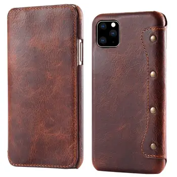 

luxury brand TIMECAT Genuine leather case For apple iphone 11 pro max flip cover phone bag new design