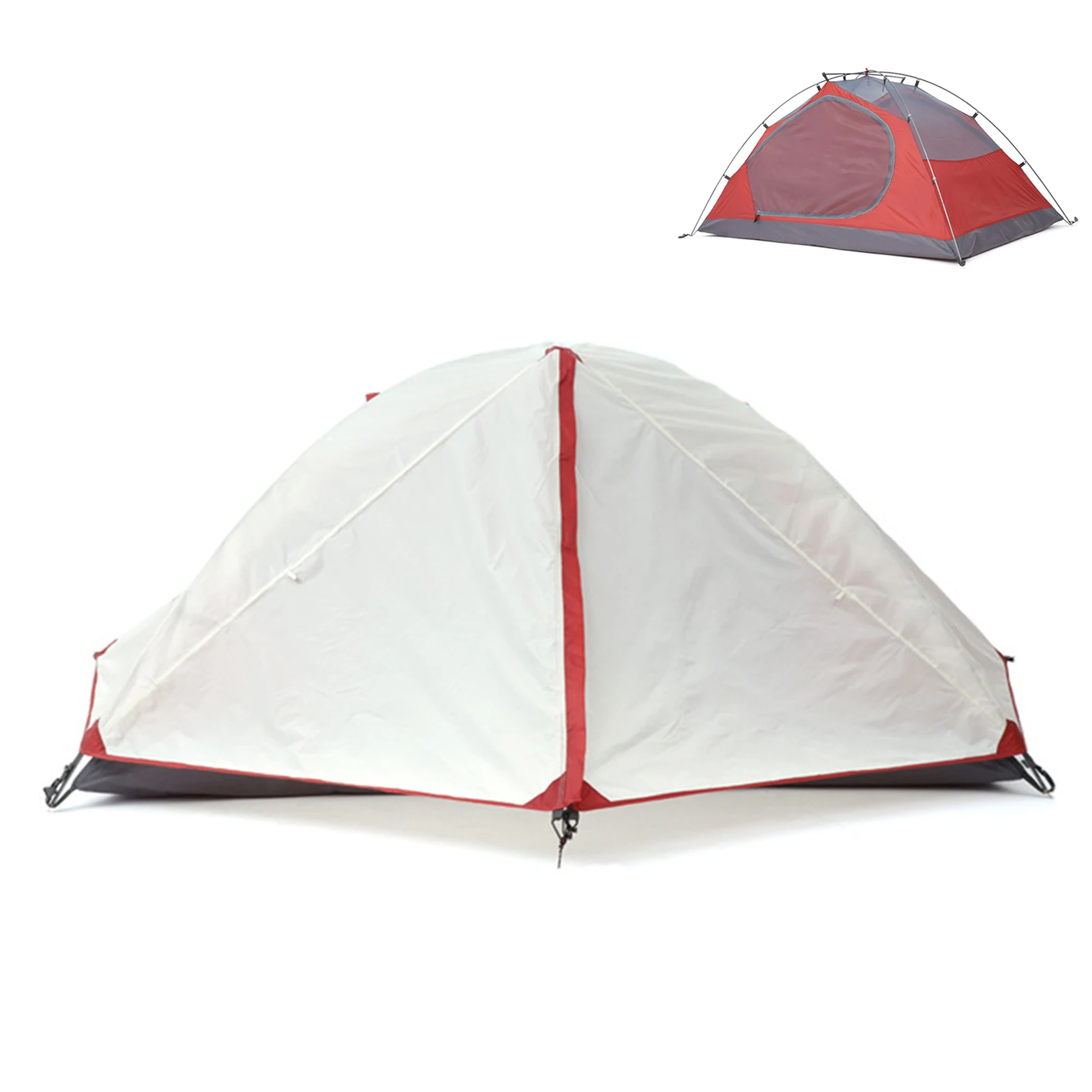 4 Season Double Layers Backpacking Tent Aluminum Rod Camping Sun Shade Awning Mosquito-proof for Hiking Travel | Спорт и развлечения