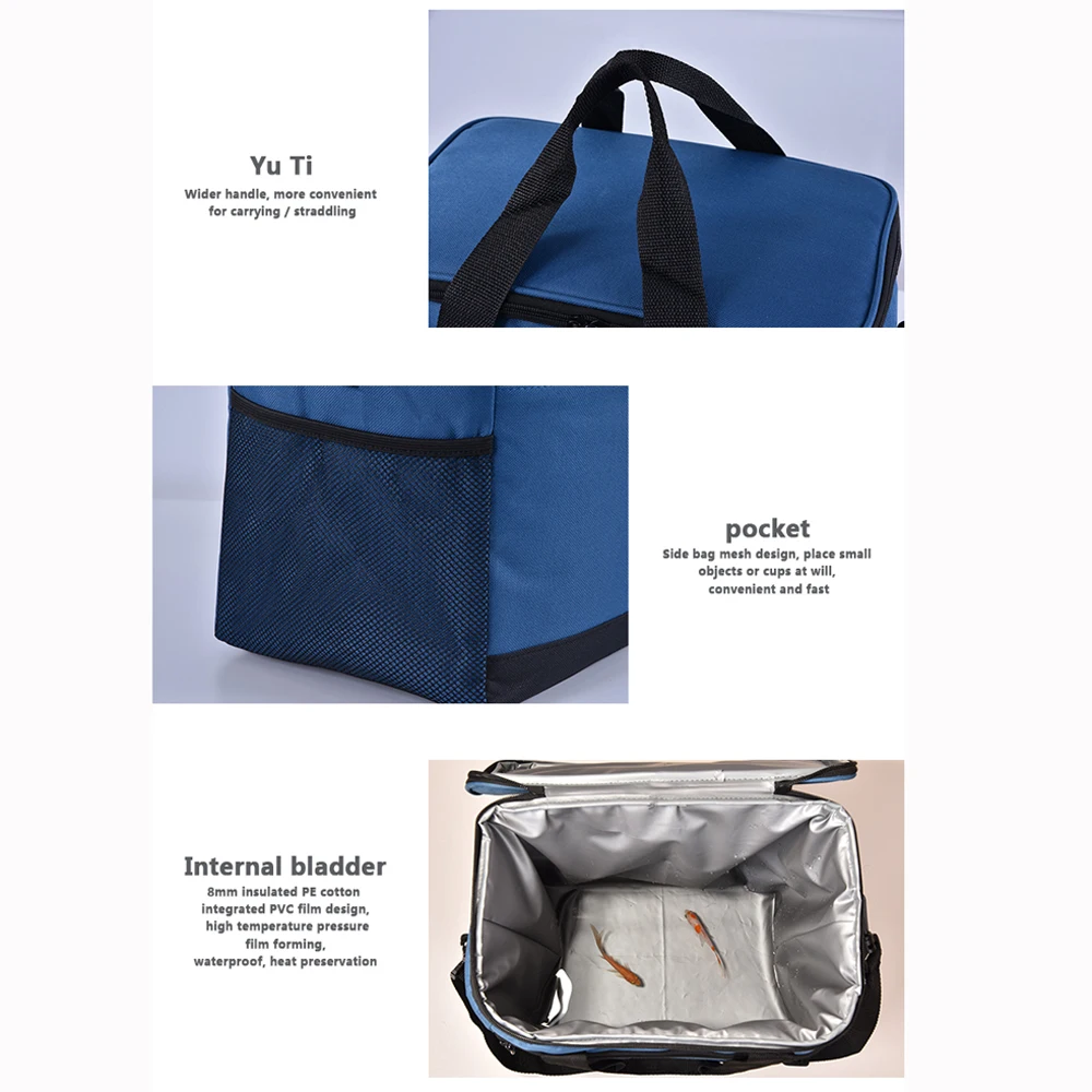 Унисекс Портативная сумка для обеда, термоизолированная сумка-холодильник для взрослых, детское питание, Ланч-бокс, большая вместительность, ткань Оксфорд, сумки для путешествий, пикника