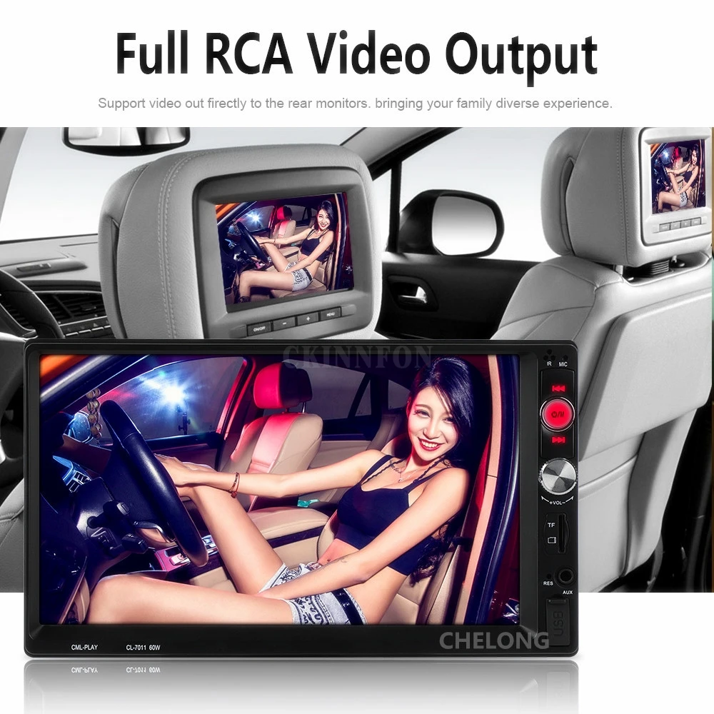 Автомагнитола 5 шт./лот 7011B 7 ''HD 1064*600 2 Din MP5 плеер телефон Bluetooth Сенсорный экран