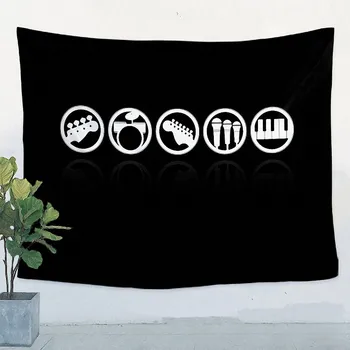 

Large Jazz\Reggae\Rock\Heavy metal Music Poster Retro Flag Banner Tapestry Bar Cafe Party Music Festival Background Decor Cloth