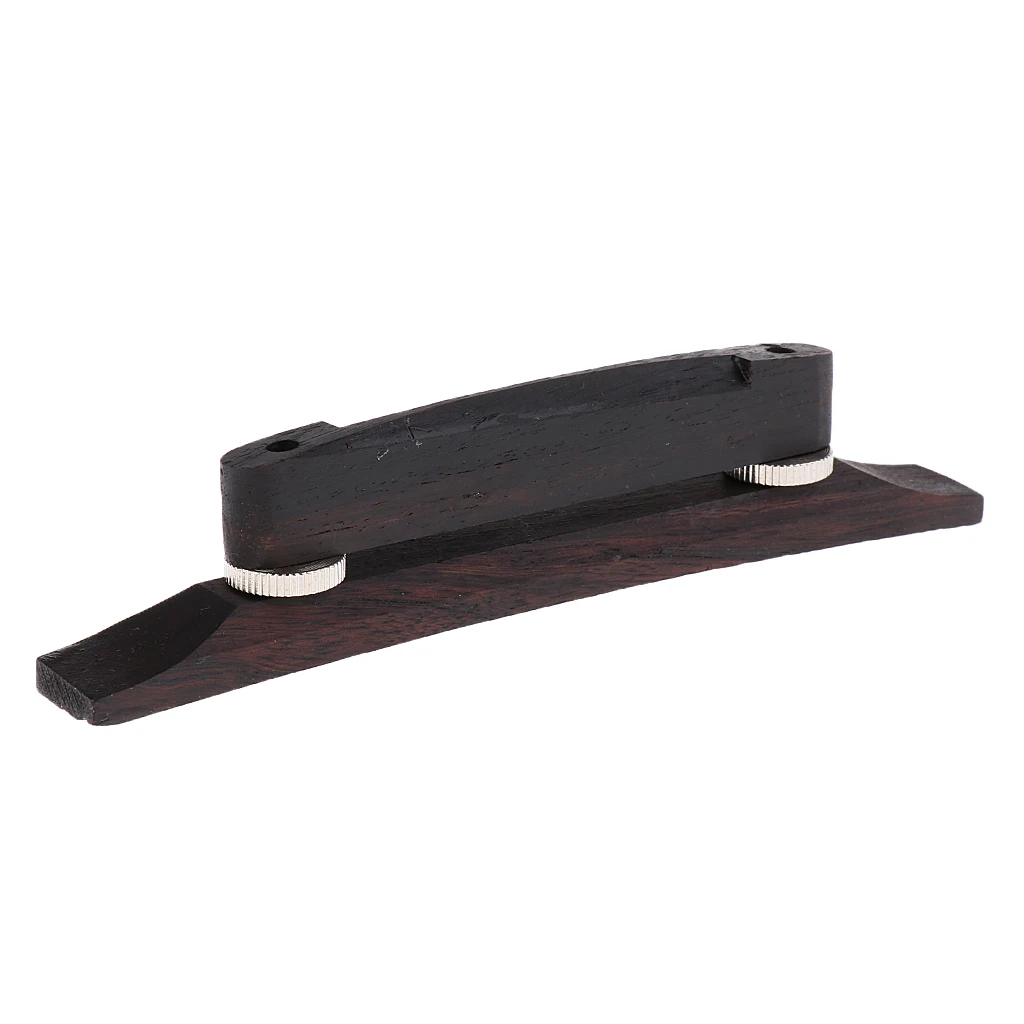 Adjustable Ebony Wood Bridge For Jazz Guitar Great Parts Luthier Tools