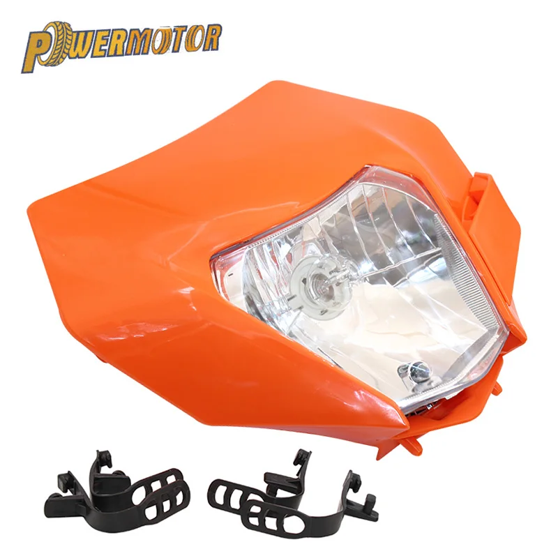 Piastra faro moto Enduro Motocross per KTM EXC XC XCF XCW XCFW SX 125-530 12V faro alogeno Dirt Bike accessori