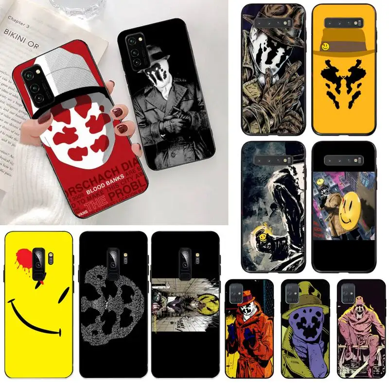 YJZFDYRM кто часы The Rorschach Watchmen чехол для телефона Samsung S20 plus Ultra S6 S7 edge S8 S9 S10 5G lite 2020 |