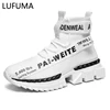 Fashion High Top Sock Breathable Casual Men Shoes 2022 New Man Sneakers Black and White Soft Lightweight Big Size Zapatos Hombre ► Photo 2/6