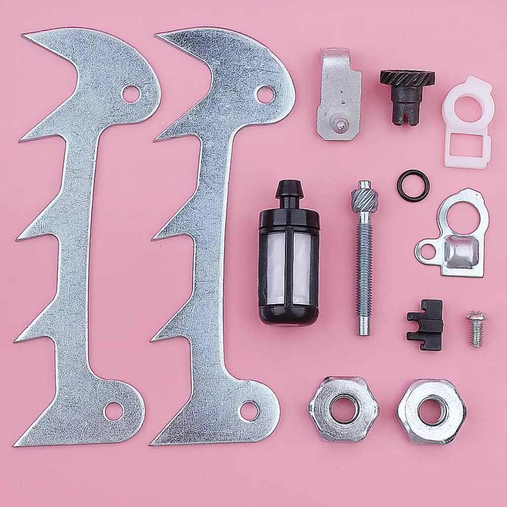 

Chain Adjuster Tensioner Screw Bumper Spike Bar Nut Fuel Filter Kit For Stihl 024 026 036 MS240 MS260 MS360 Chainsaw Part