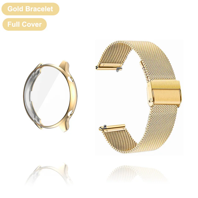 Premium 22mm Watch Strap with TPU Protector and Metal Bracelet Band