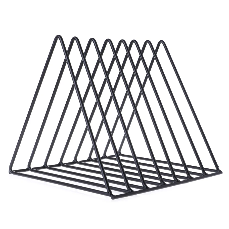 

Home Office Iron Storage Rack Book Magzine Holder Multifunction Organizer Decor M5TB