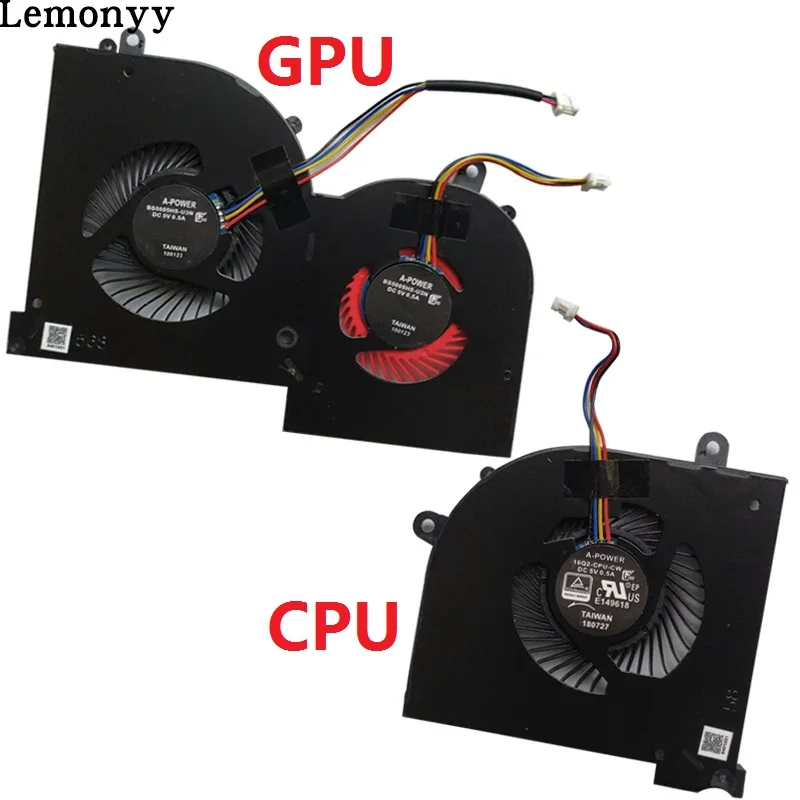 Вентилятор охлаждения для MSI GS65 MS-16Q2 16Q2-cpu-CW 16Q2-GPU-CW cpu GPU BS5005HS-U3N - Цвет: CPU and GPU