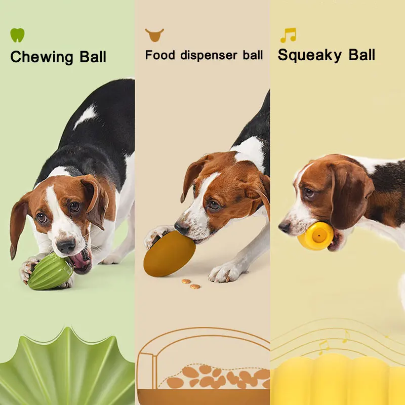PETKIT игрушки для собак с пищащим мячик для жевания мячик резиновый мячик устойчив к укусам интерактивная игрушка