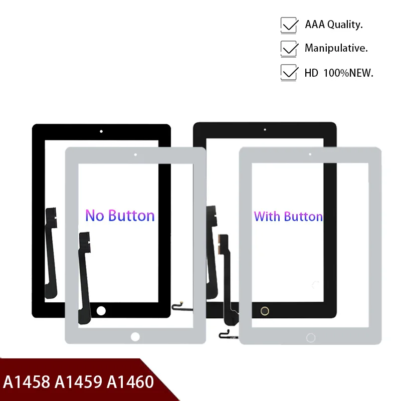 

9.7" Touch Screen For iPad 4 A1458 A1459 A1460 Touch Screen Replacement Digitizer Sensor Glass Panel for iPad 4 LCD Outer