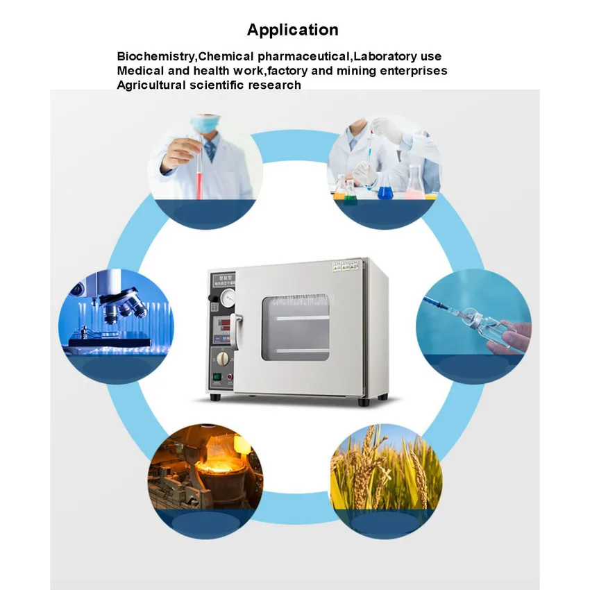 Электрическая интеллектуальная вакуумная сушильная печь оборудование вакуумная камера печь для лаборатории биохимии химических исследований DZF-6020AB