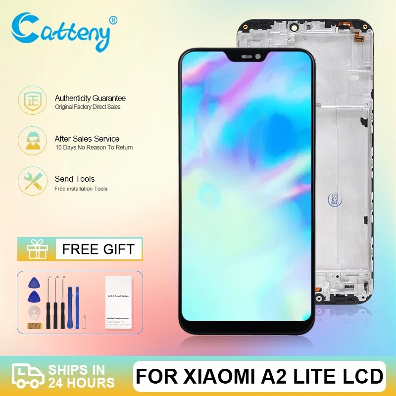 Сенсорный ЖК-экран для Xiaomi Redmi 6 Pro дигитайзер в сборе A2 Lite дисплей с сенсором Flex