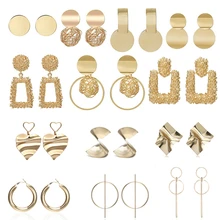 Модные массивные серьги, большие геометрические ювелирные изделия, подарок, серьги-капли, современные ювелирные изделия