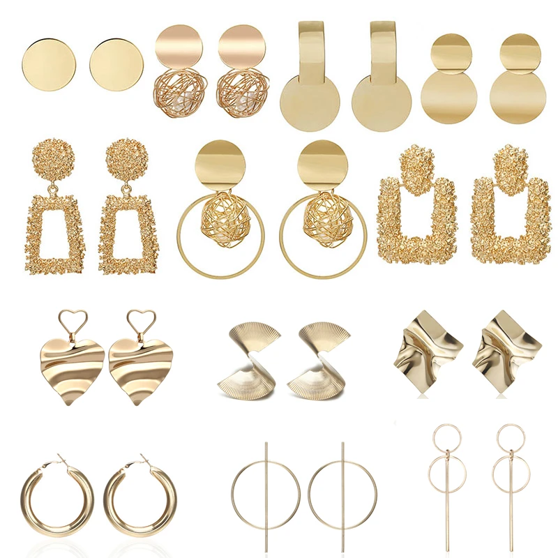 

2019 fashion statement earrings large geometric earrings for women pendant earrings drop earrings Modern Jewelry wholesale