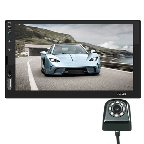 With Black -8 Cam Mirrorlink " Автомагнитола 2din Автомагнитола Multimidia плеер Bluetooth 2 Din аудио стерео MP5 Сенсорное обратное изображение Авто Радио USB Aux - Цвет: With Black -8 Cam