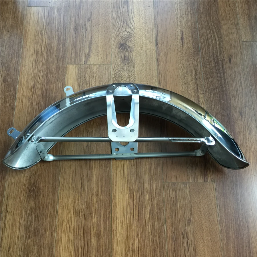 

Motorcycle Mudguards for The First Jialing JH70 Motorcycle Front Fender Front Fender All Stainless Steel Awning Free Shipping