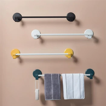 

Bathroom Towel Storage Rack Scandinavian Simple Household Free Punch Wall-Mounted Towel Rack Bathroom Supplies