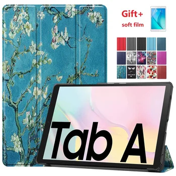 

For Samsung Galaxy Tab A7 10.5 2020 Tablet Case Magnetic Stand Tablet Cover for Samsung Tab A7 Smart Case with Pen+ Soft Film