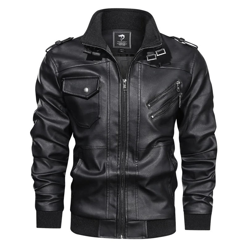 Veste cuir homme, кожаные куртки, мужские осенние повседневные пальто, мужские мотоциклетные байкерские кожаные куртки, европейские размеры, S-XXL кожаные пальто