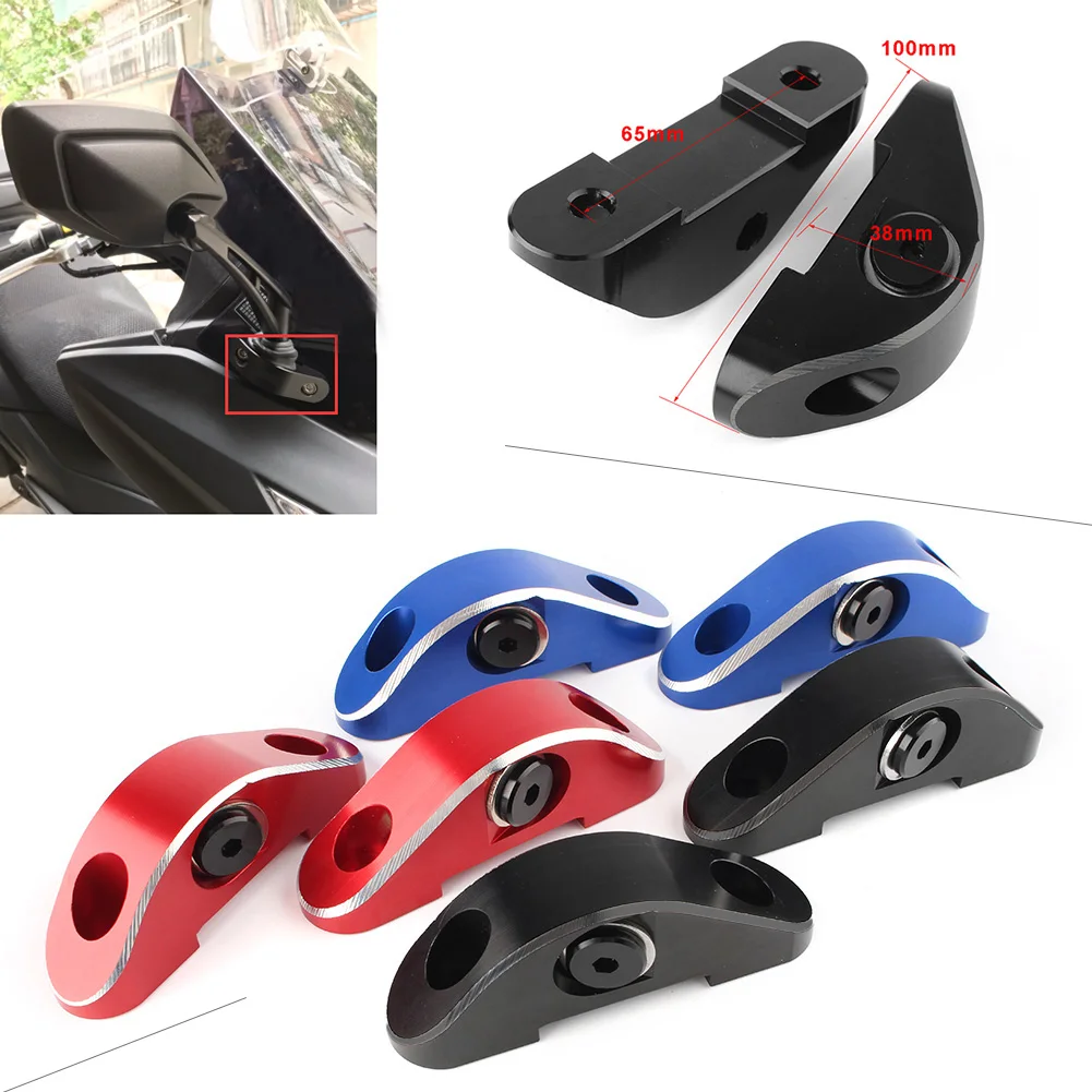 Motorcycle Mirror Riser Extenders Spacers Extension Adapter For KYMCO NIKITA 200 300 /Downtown 200i 300i/ Xciting 250 | Автомобили и