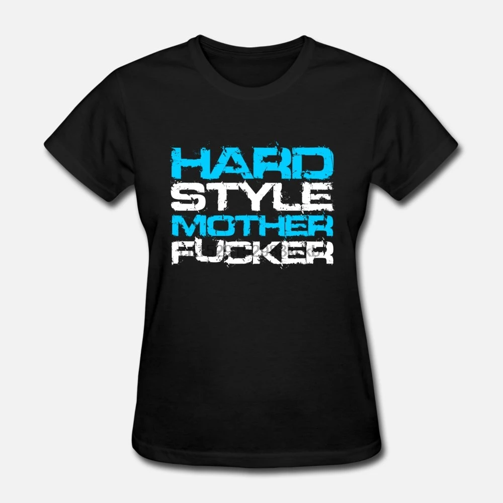 Мужская футболка Hardstyle Mother Fcker (белый Txt) футболки для женщин и мужчин-футболка |