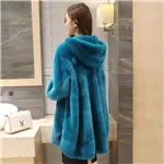 2019 inverno новая полностью из норки шуба com capuz longo das mulheres moda generoso quatro grandes de agua cauda de vison casaco de