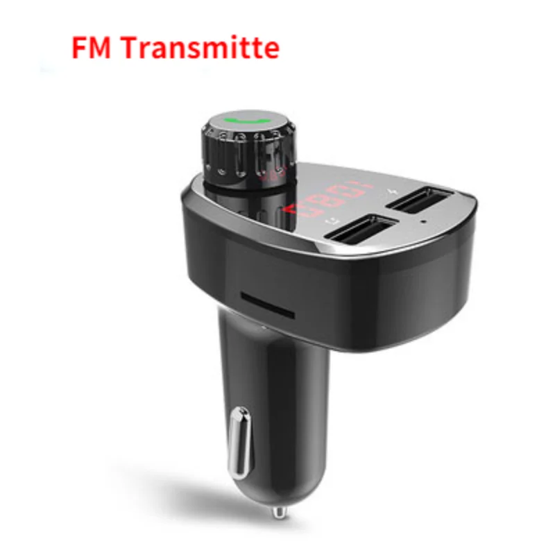 

2021 Version Smart FM Transmitter, Bluetooth FM Transmitter Wireless Radio Adapter Car Kit with Dual USB Charging Car Charger