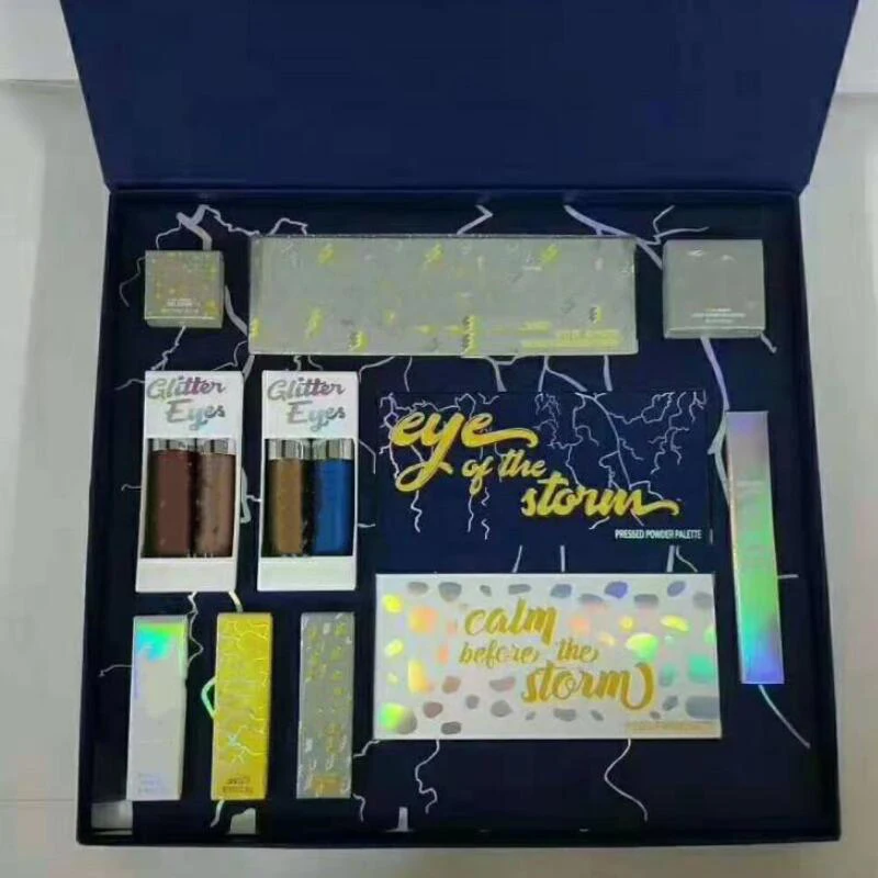 

New Version makeup Set The Weather Collection Bundle Flash Glitter Gloss eyeshadow Highlighter Lipstick Storm Full set KWC20