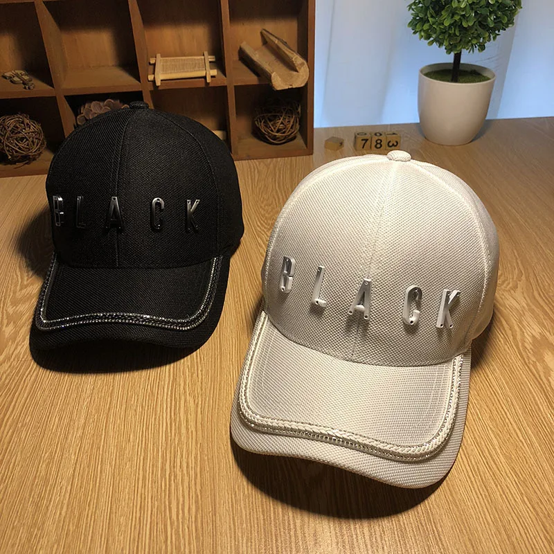 Metel буквы украшение бейсбольная шляпа Стразы модная кепка-Бейсболка крутая уличная шляпа