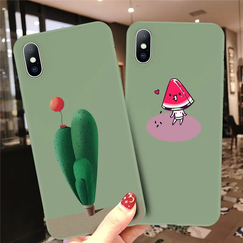 ottwn Cute Floral Phone Cover For iPhone 11 Case Soft TPU Back Cover For iPhone X XR XS Max 7 8 6S Plus 11 Funny Patterned Cover