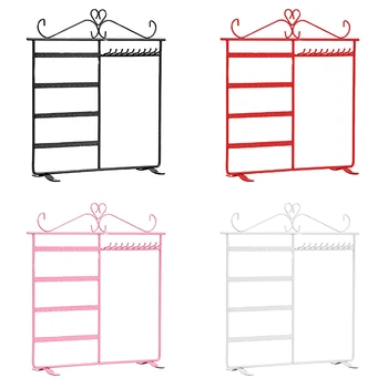 

Top Luxury High Quality Fashion Earring Necklace Rack Jewelry Storage Rack 48 Hole 10 Hook Display Stand NShopping