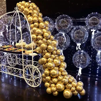 

100Pcs DIY Gold Metallic Balloons Garland Arch Kit For Birthday Weeding Engagement Anniversary Baby Shower Party Decorations
